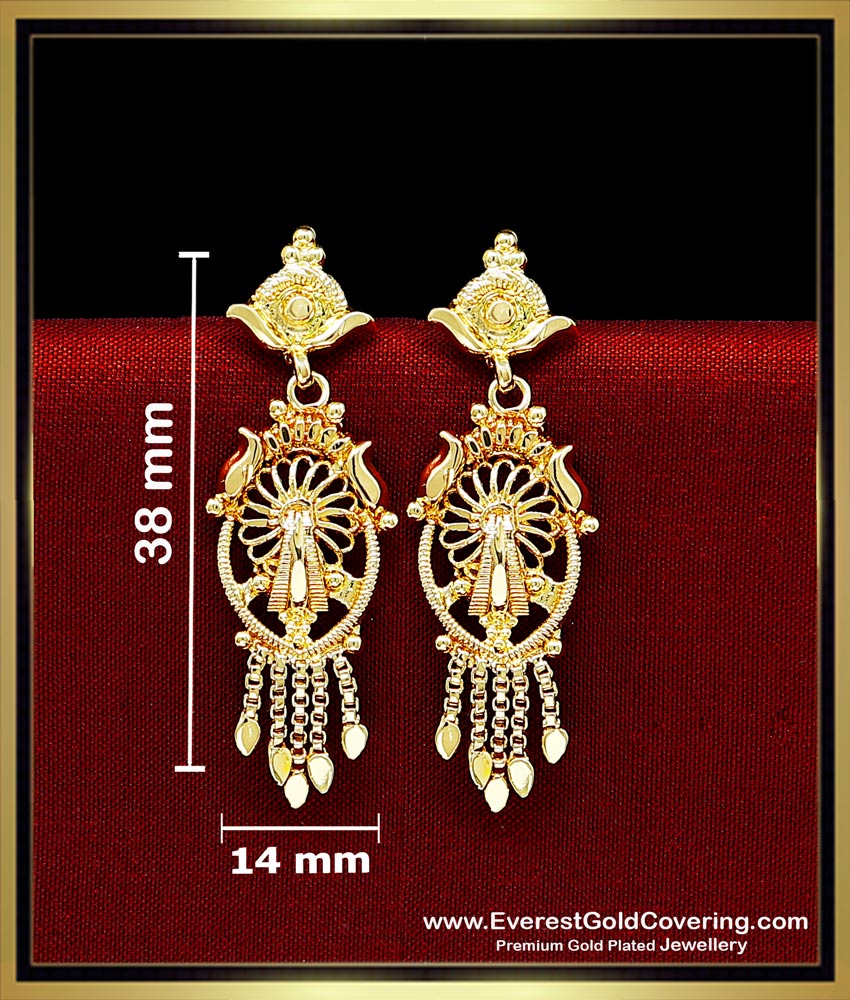 1 gram gold earrings new design