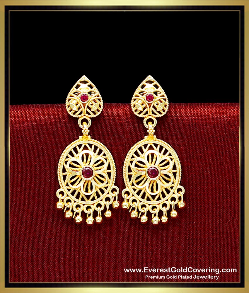 2 gram gold earrings new design