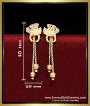 simple modern unique gold earrings design
