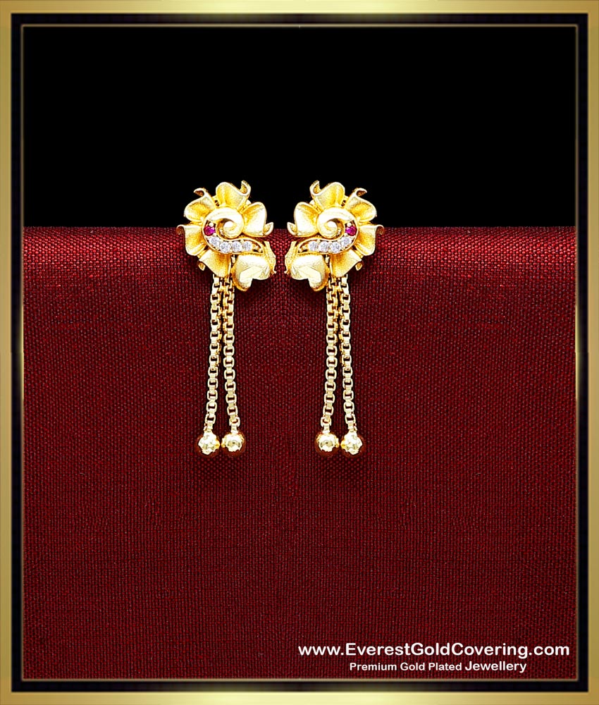 light weight gold earrings designs,