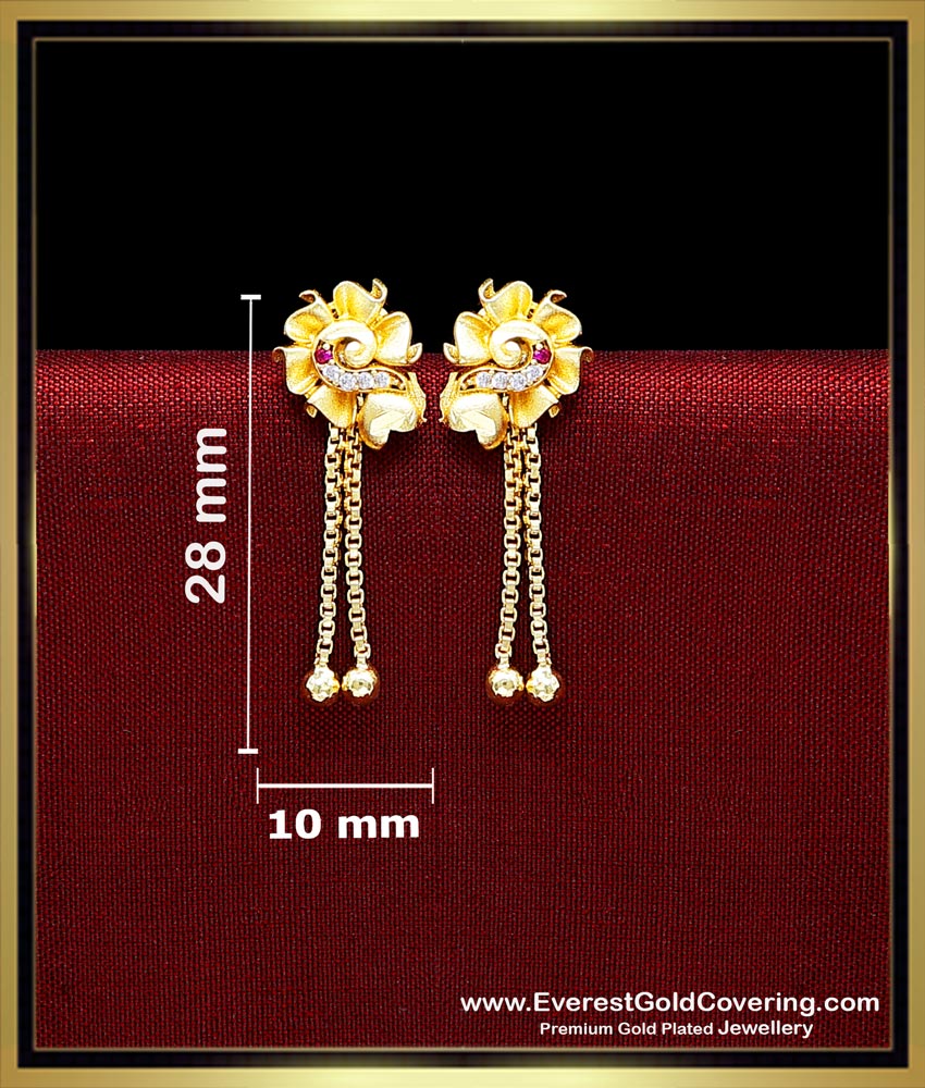 light weight gold earrings designs,