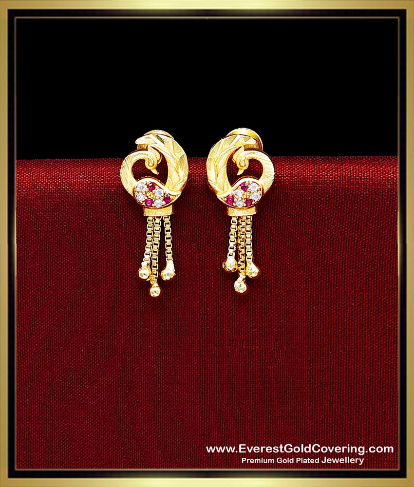 new model gold earrings for daily wear