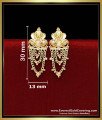 Gold Plated 1 Gram Gold Simple Daily Wear Earrings