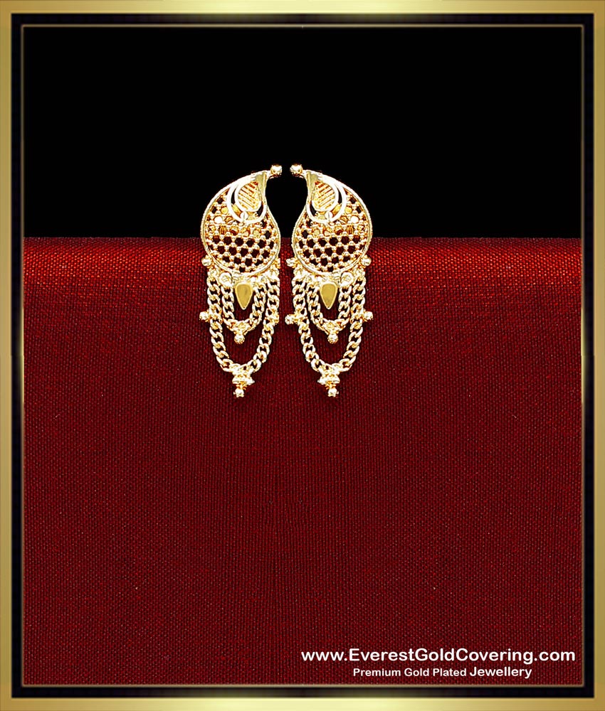 1 gram gold earrings new design with price