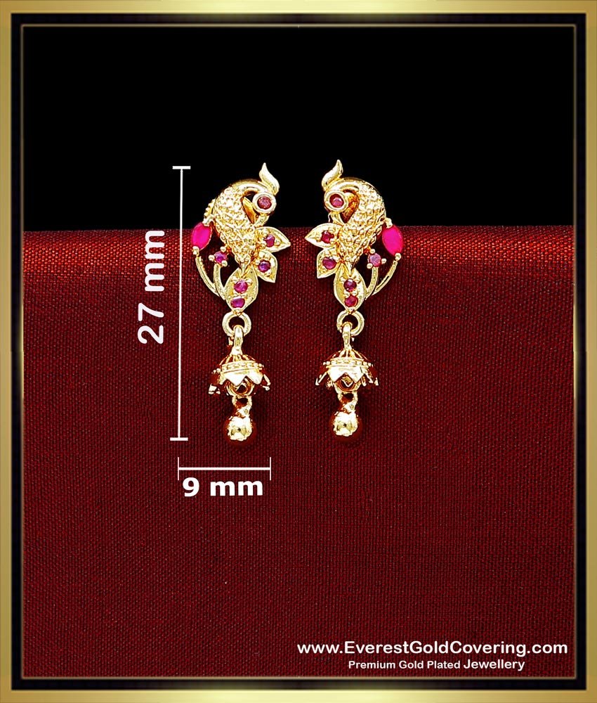 peacock earrings design