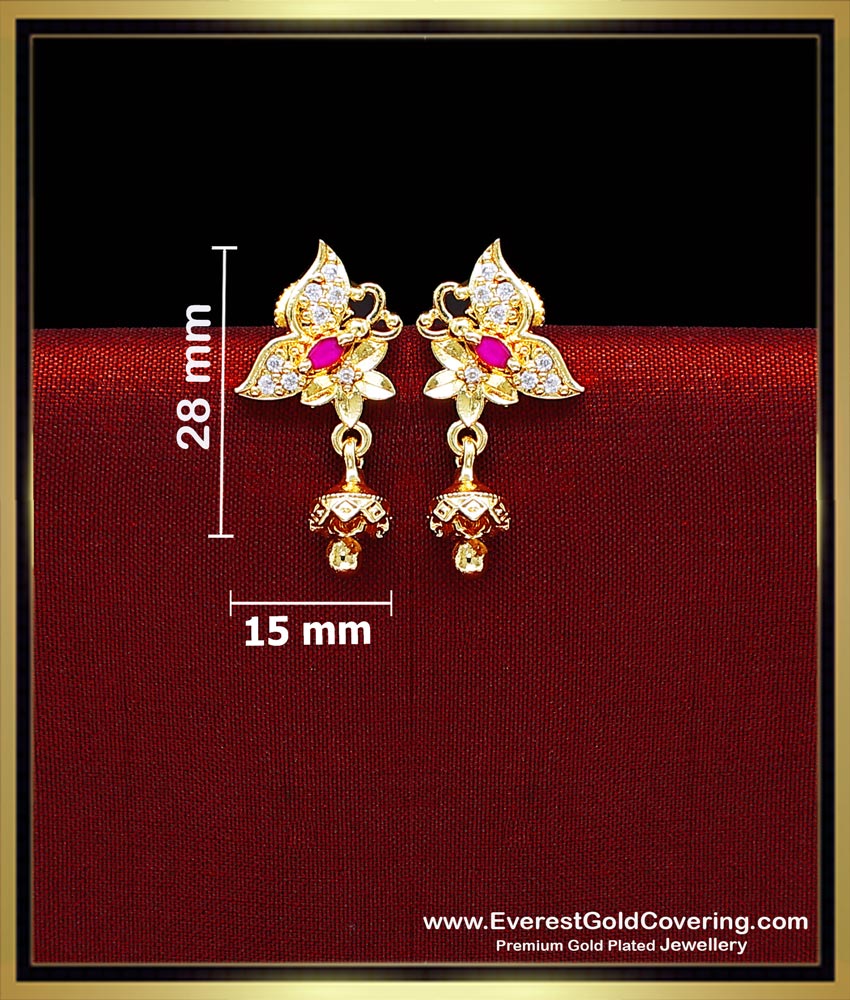 butterfly earrings studs