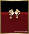 Leaf design earrings studs