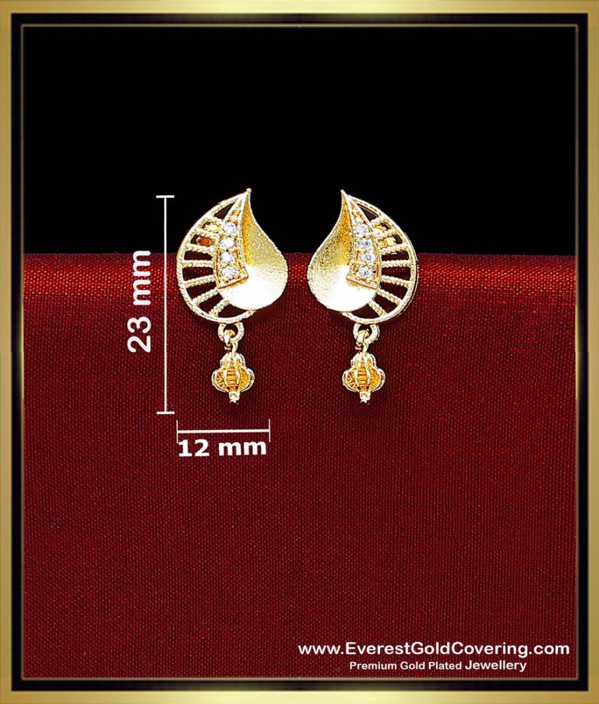daily use ear tops for girls gold