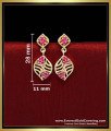stylish ruby stone earrings for women