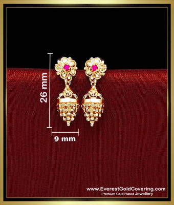 ERG2709 - New Model Grape Design Daily Wear Small Jhumka Earrings