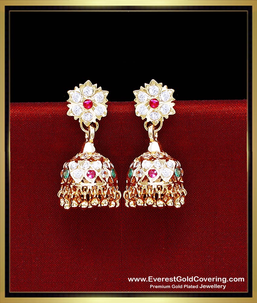 bridal traditional gold jhumka design