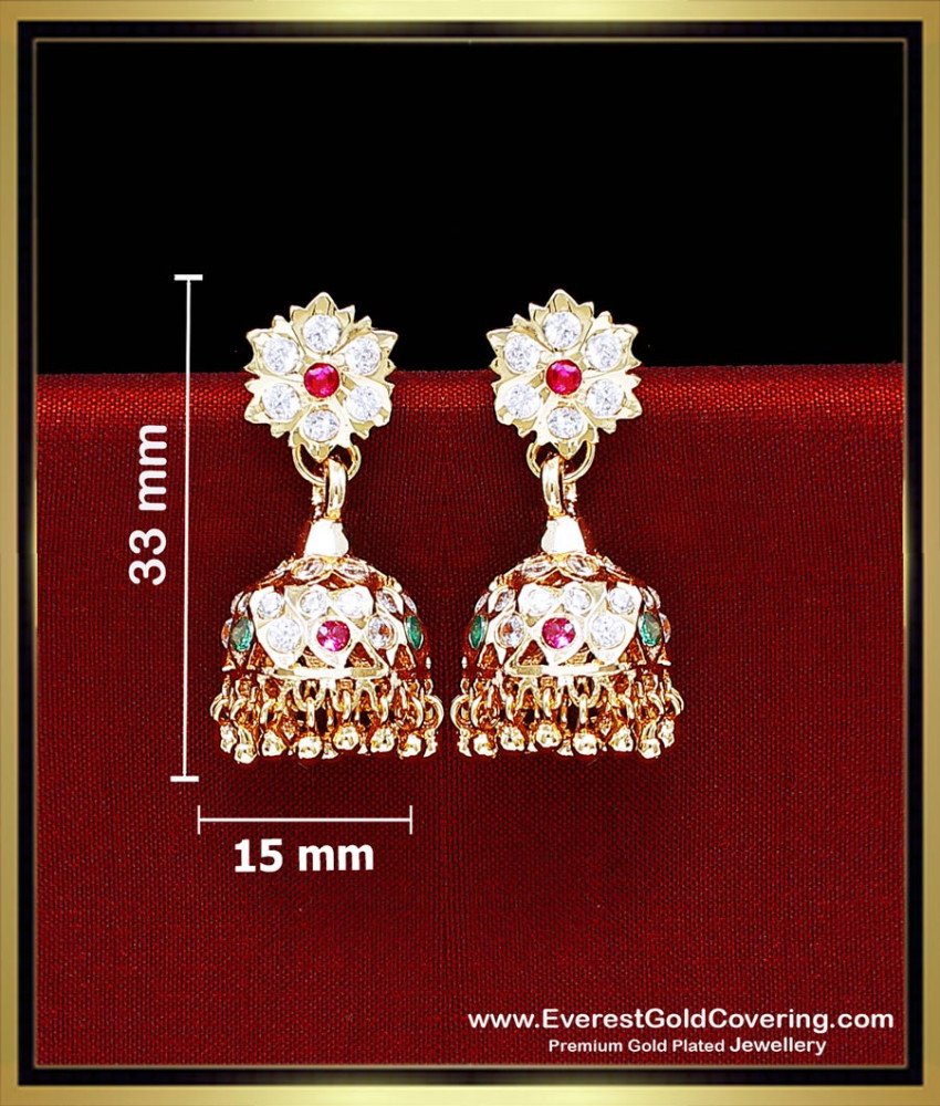 bridal traditional gold jhumka design