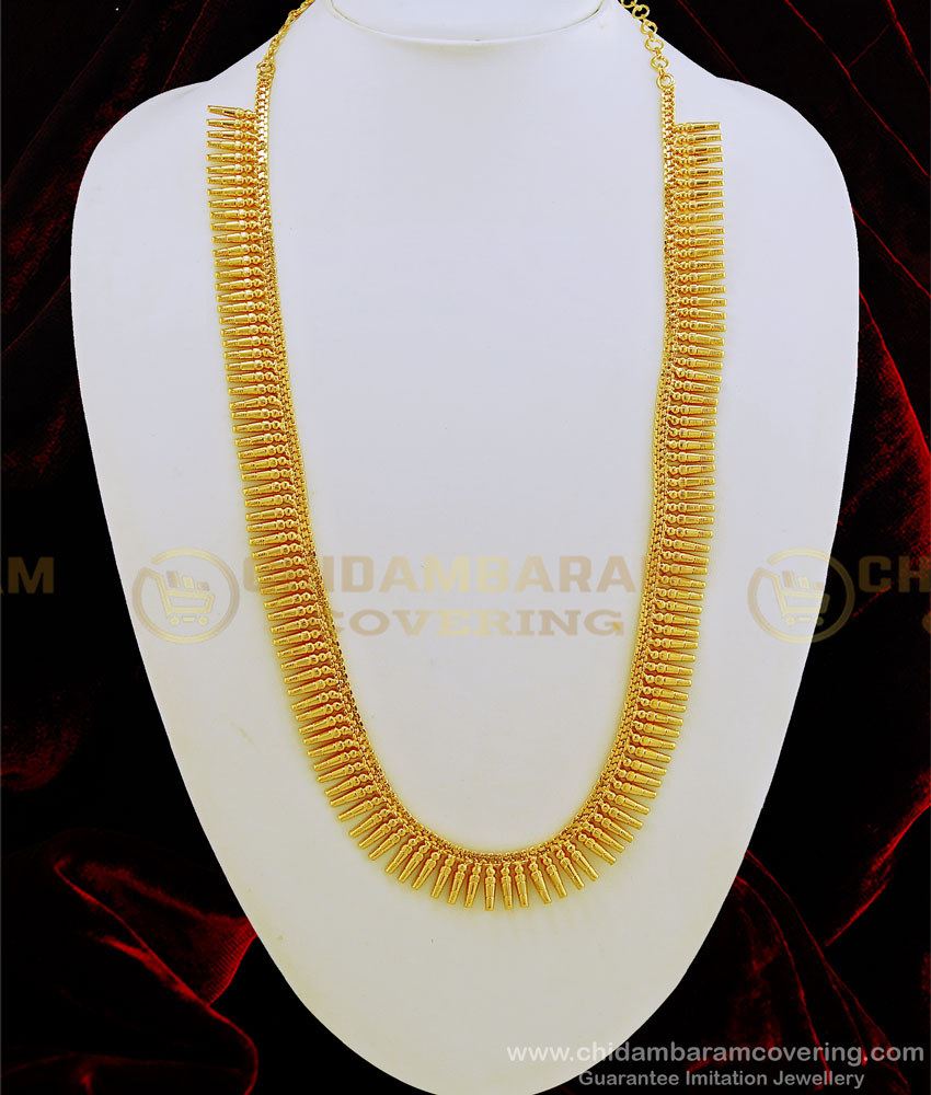 HRM483 - Traditional Gold Plated Mullamottu Haram Design Kerala Wedding Jewellery Online