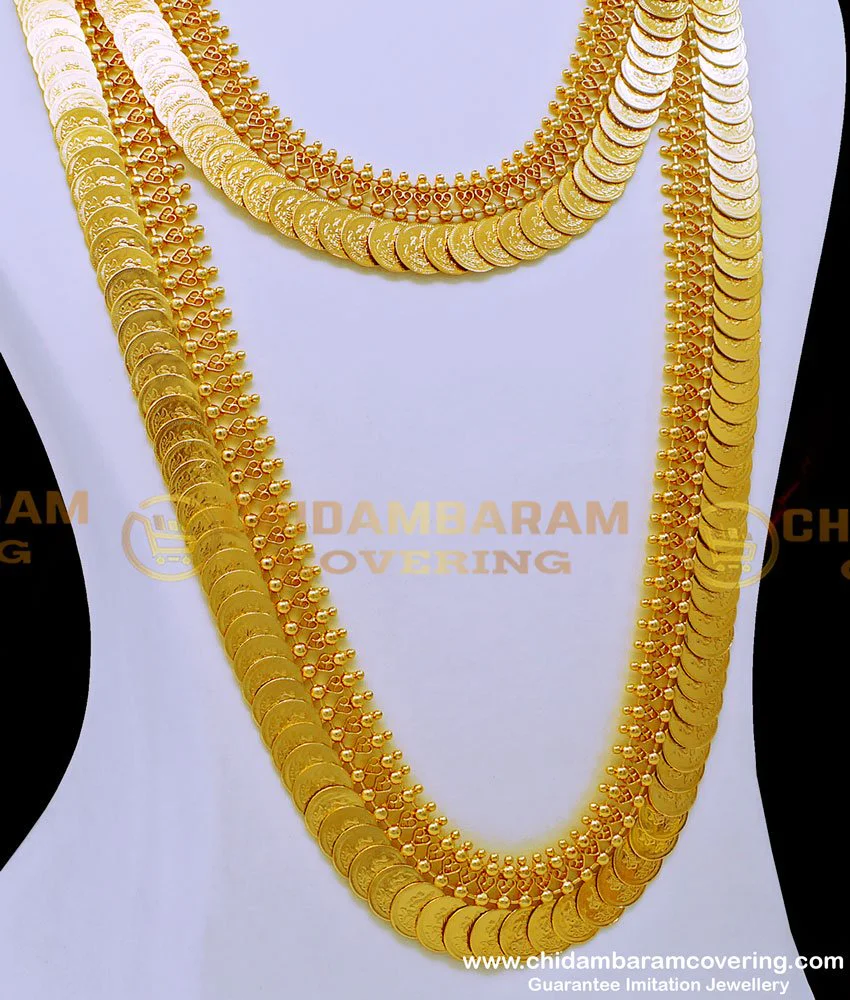 Buy 1 Gram Gold Plated Lakshmi Kasu Malai Designs for Wedding