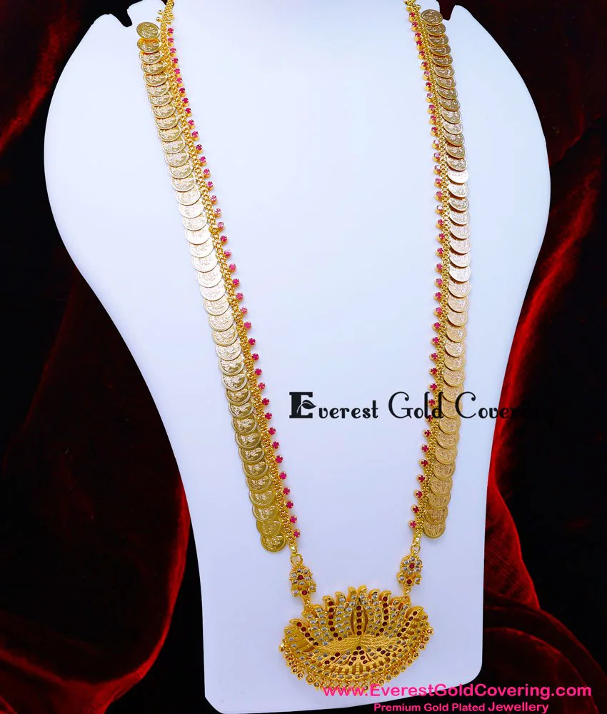 Buy Traditional Lakshmi Kasu Malai Impon Long Haram Design