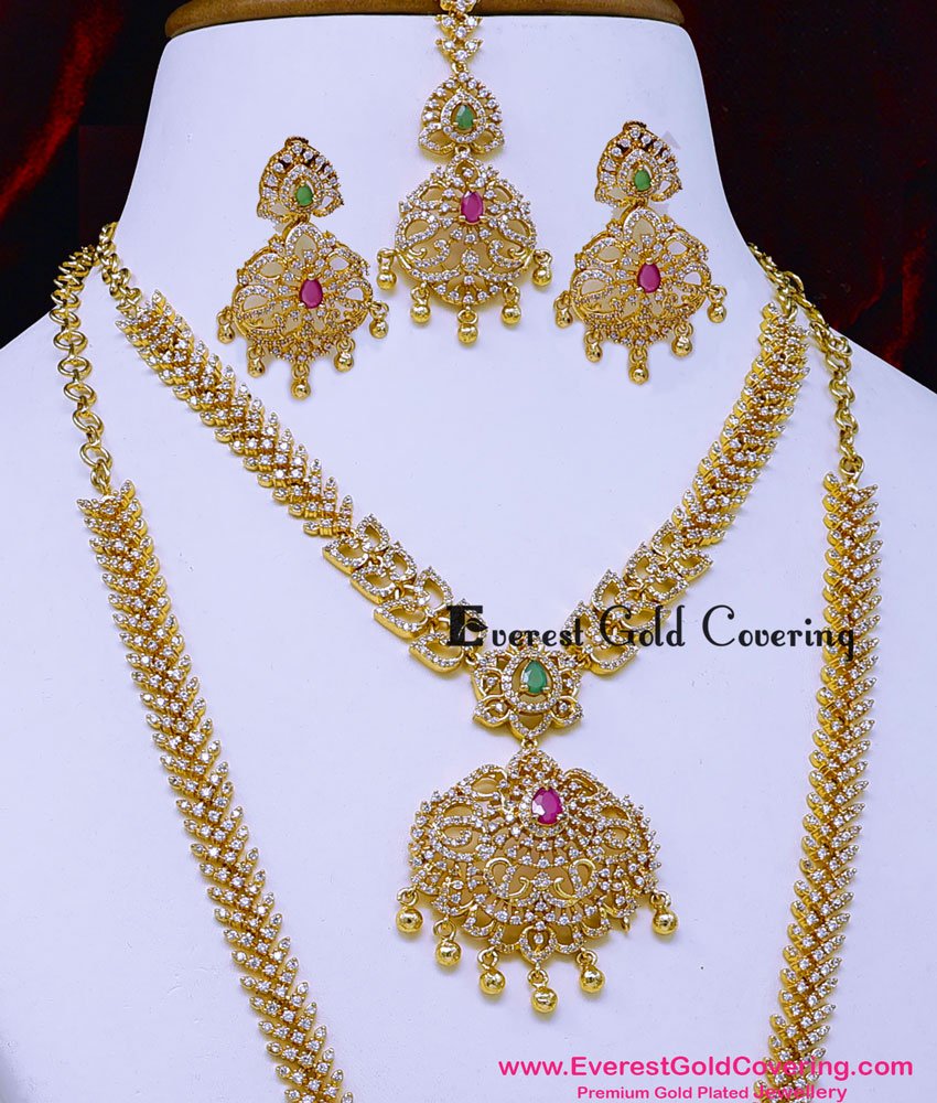modern bridal jewellery set 
