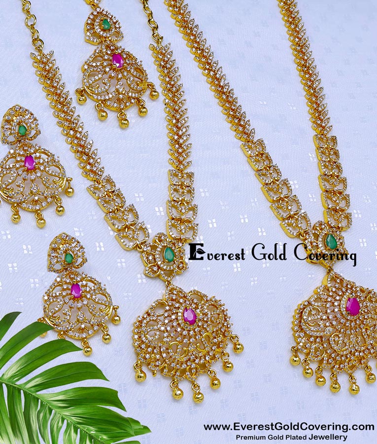 modern bridal jewellery set 
