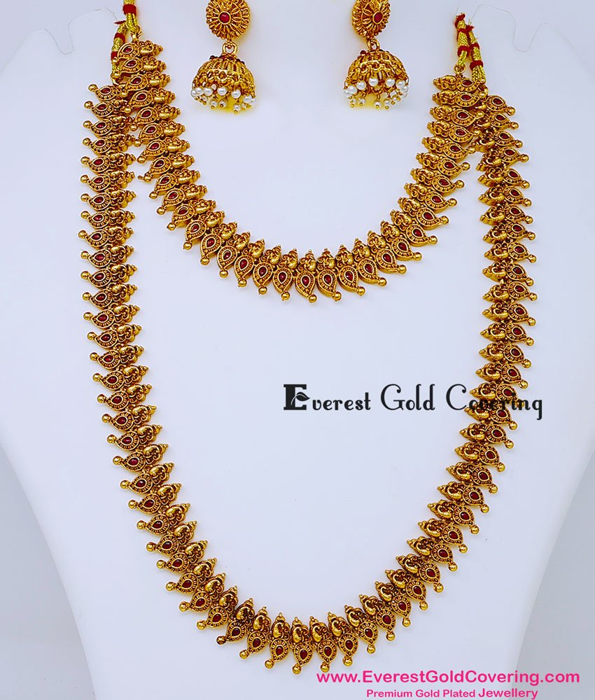 Gold Plated Wedding Marriage Antique Bridal Jewellery Set
