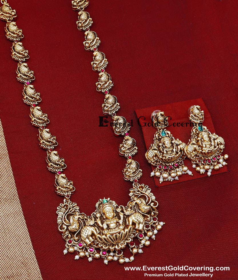 antique lakshmi haram designs