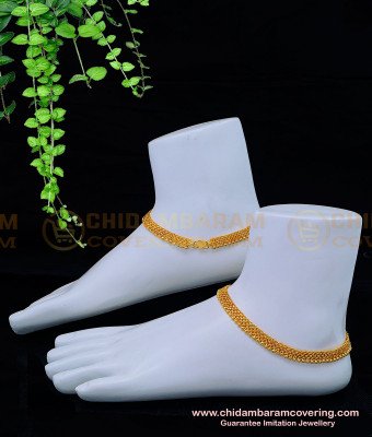 ANK107 - 8.5 Inches Real Gold Design Gold Beads Bridal Wear Gold Covering Thanga Kolusu Design Buy Online