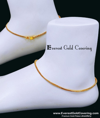 ANK158 - 10 Inch Original Impon Anklet Design Daily Wear Jewellery Online