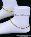 Gold Plated Crystal Beads Anklet for Women
