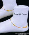 1 gram gold anklets for women