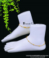 gold plated anklets for women