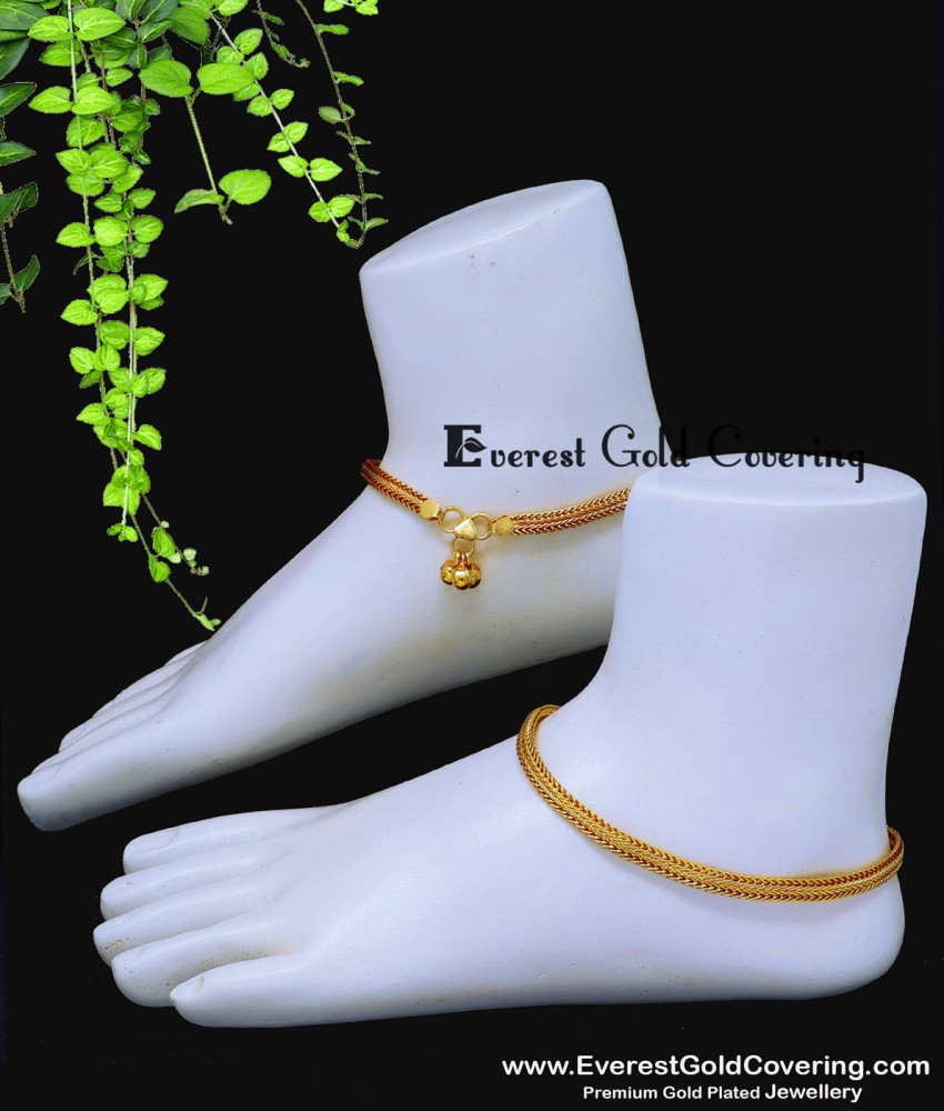 simple gold payal design