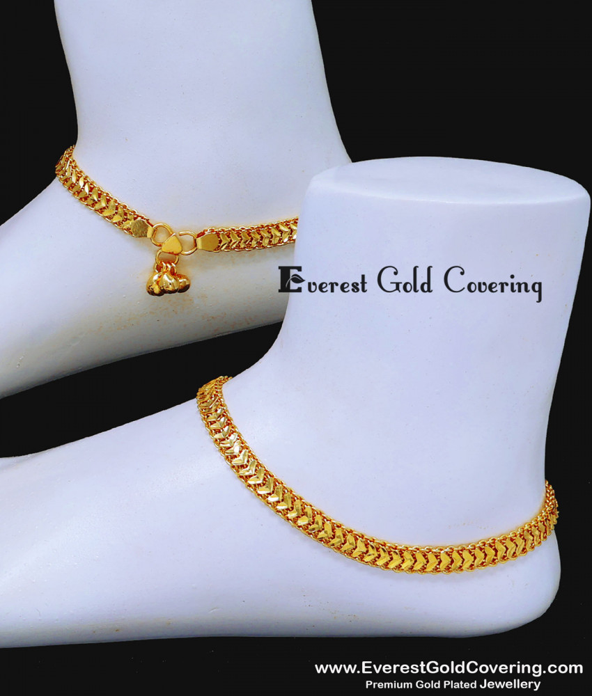 daily wear cute simple gold anklet designs
