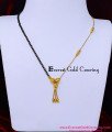 half gold chain half mangalsutra
