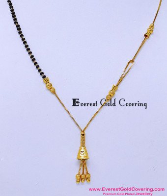 BBM1131 - Elegant Half Gold Chain Half Mangalsutra Design