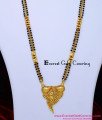 Daily Wear Mangalsutra Design with Black Beads