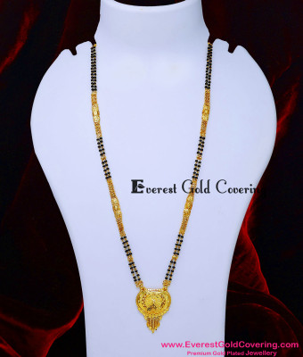 BBM1136 - Simple Light Weight Forming Gold Long Mangalsutra Design