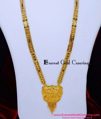 BBM1141 - New Wedding Long Black Beads Mangalsutra Forming Gold