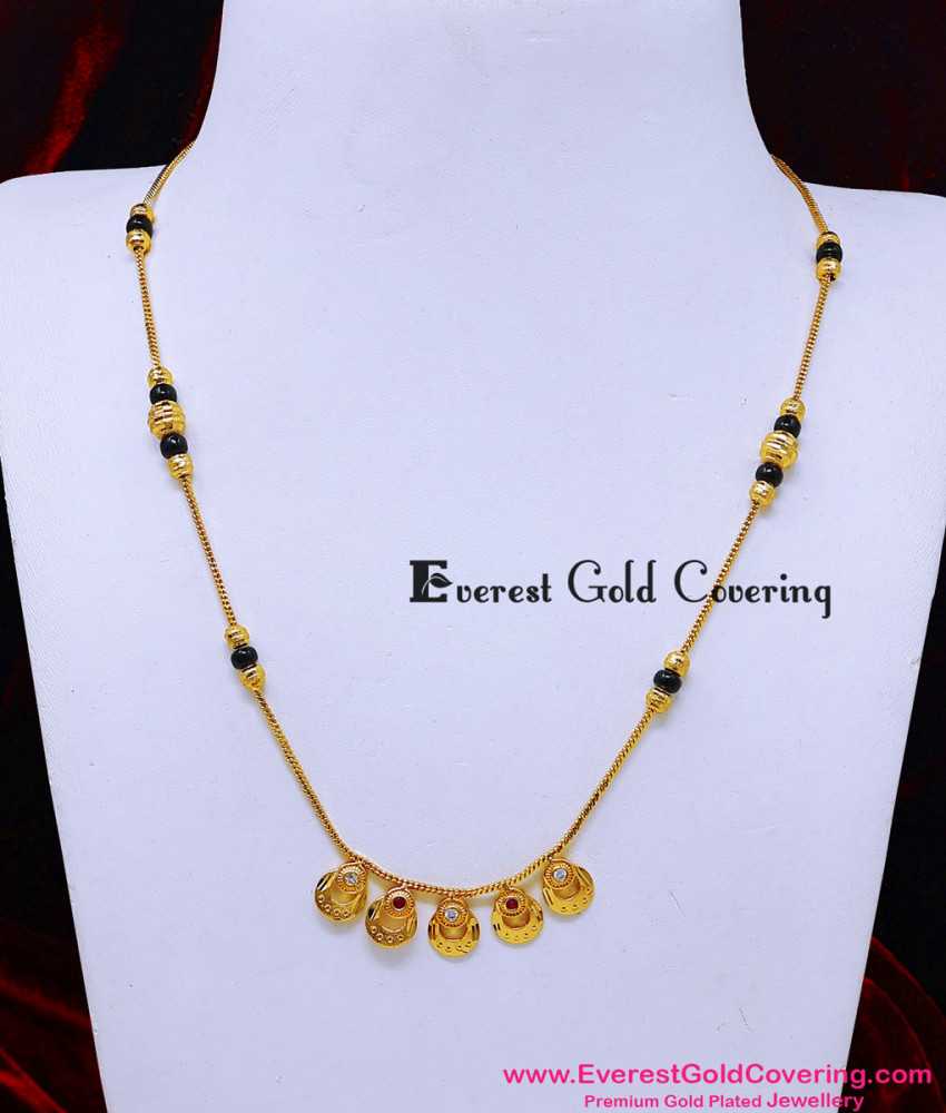 gold plated mangalsutra design