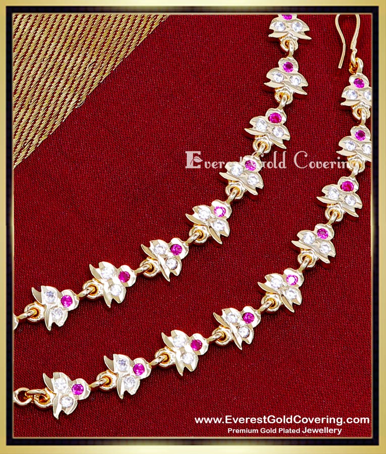 gold plated impon ear chain designs