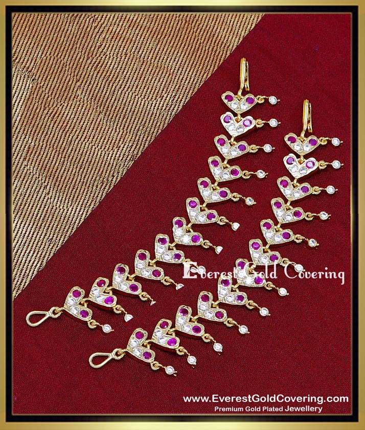 22k gold ear chain designs with price