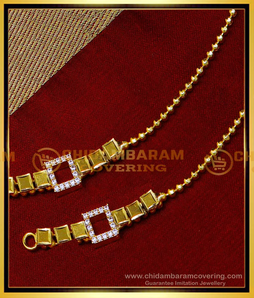 Whitestone Ear Chain Buy Latest White Stone Ear Chain Light Weight Matilu Design