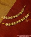 MAT29 - Impon Bridal Wear Butterfly Design Mattal Stone Ear Chain Model Online