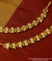 MAT29 - Impon Bridal Wear Butterfly Design Mattal Stone Ear Chain Model Online