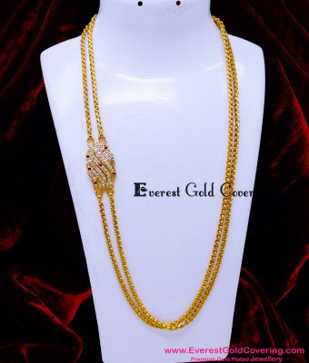 MCHN634 - New 2 Line Mugappu Chain Impon Jewellery Online Shopping
