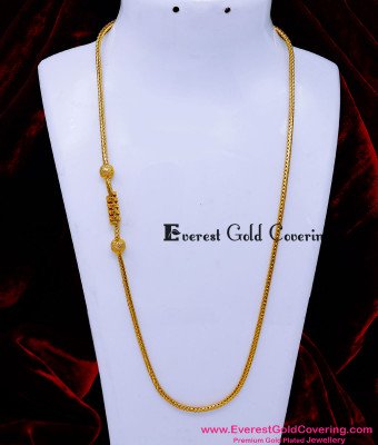 MCHN652 - New Model Without Stone Plain Gold Mopu Designs