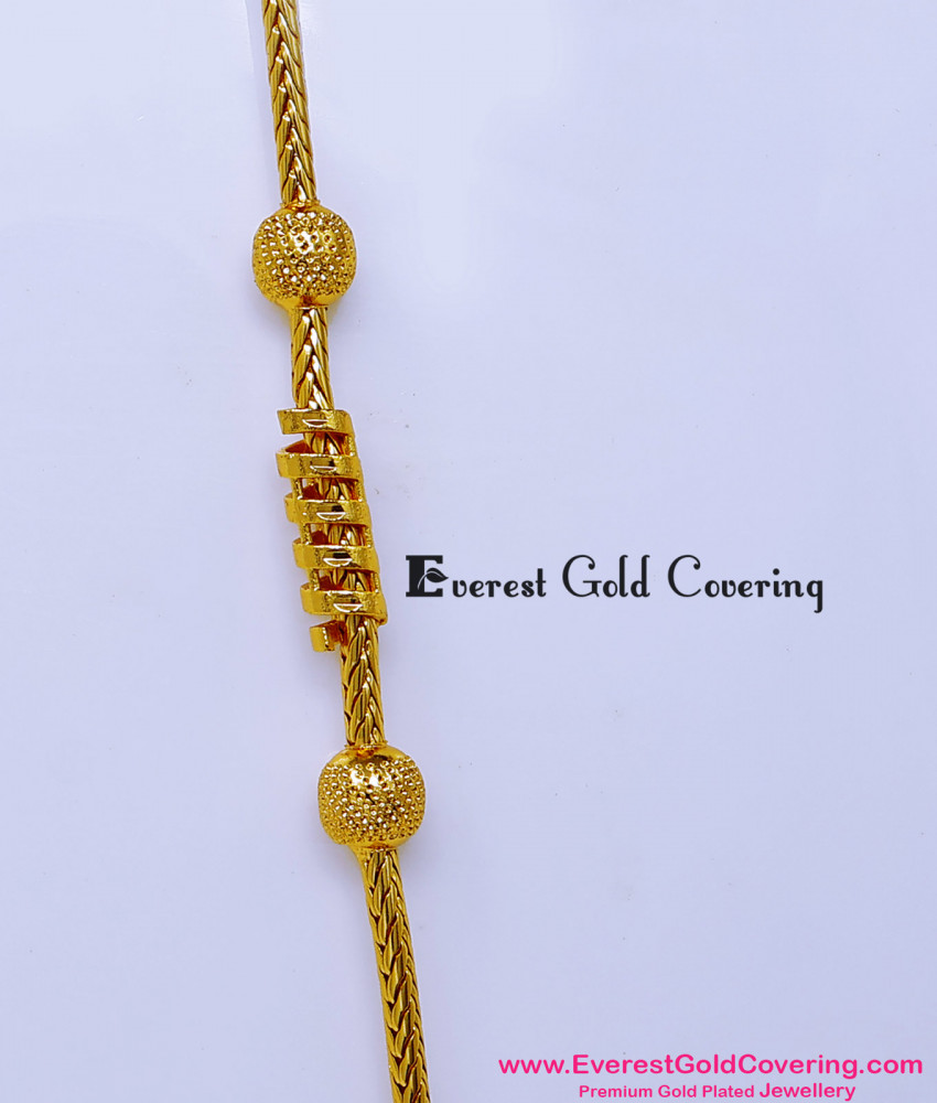 1 gram gold mugappu chain