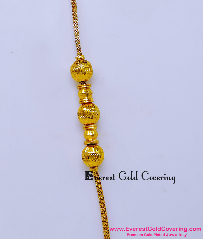 Chidambaram Gold Covering Mugappu Chain