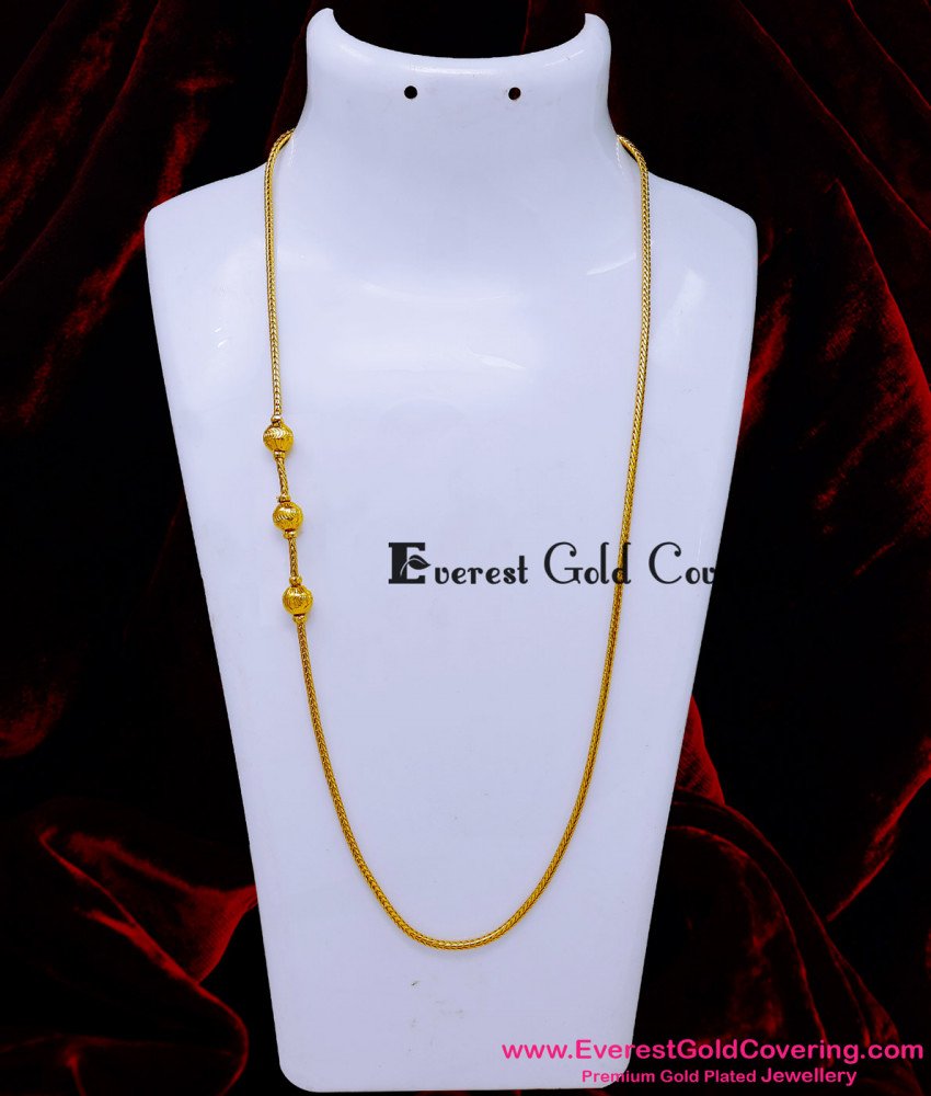 One Gram Gold Ball DesignMugappu Chain