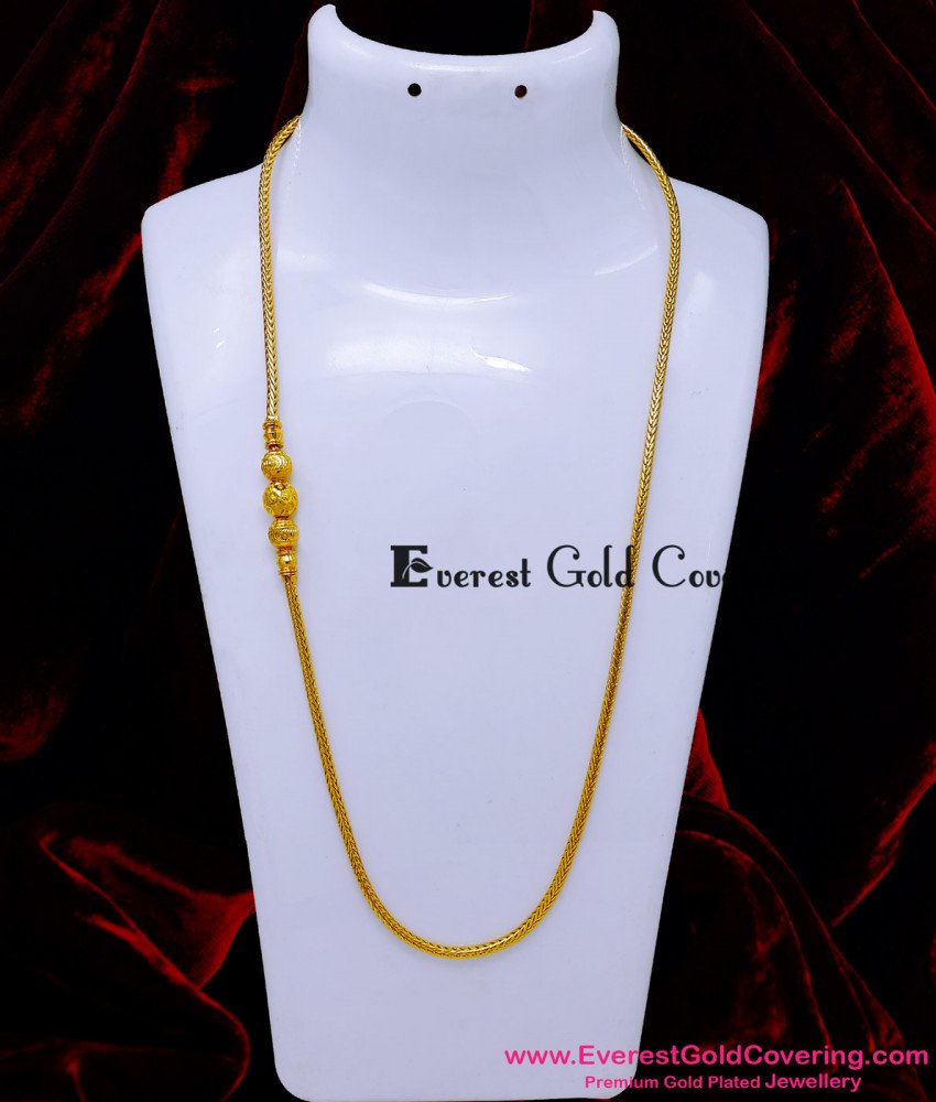 Chidambaram gold covering mugappu chain