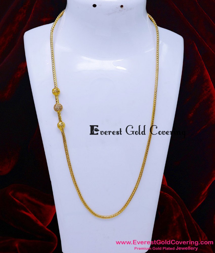 1 gram gold mugappu chain