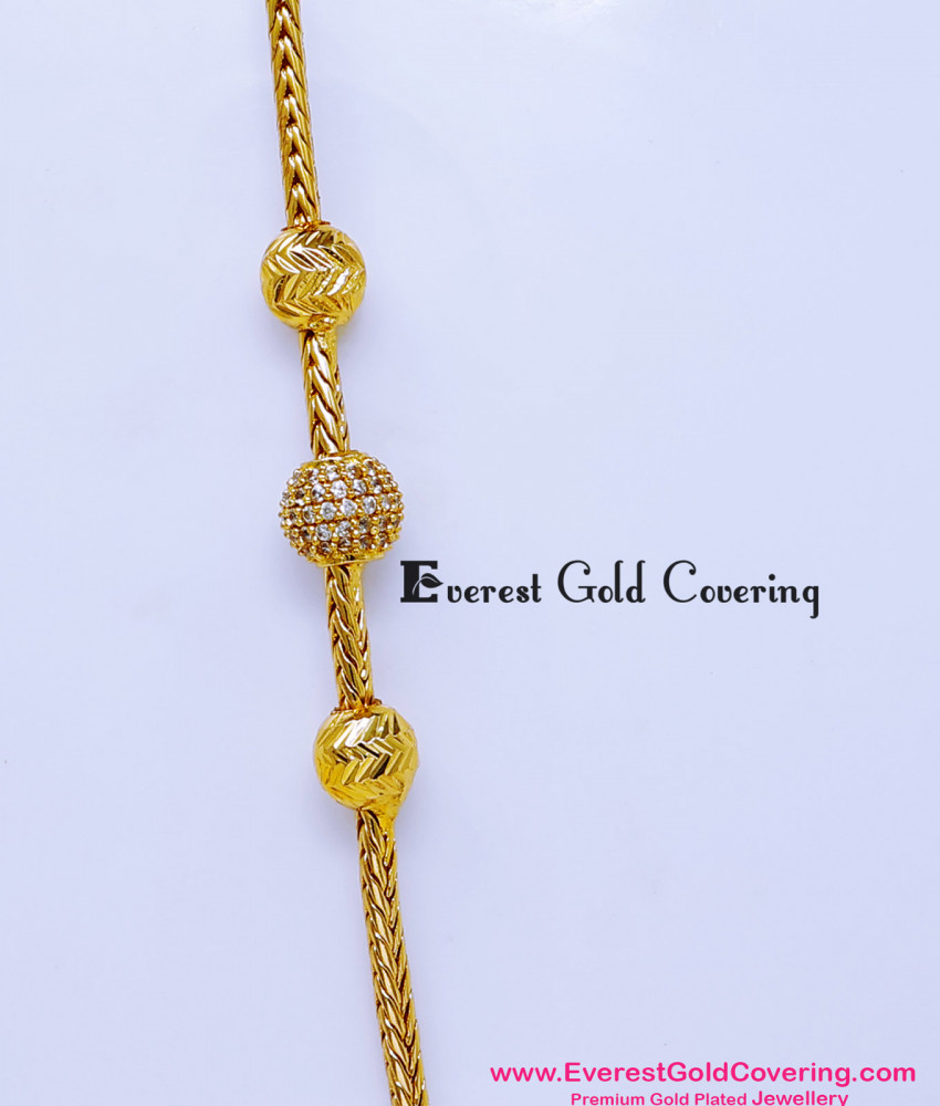 1 gram gold mugappu chain