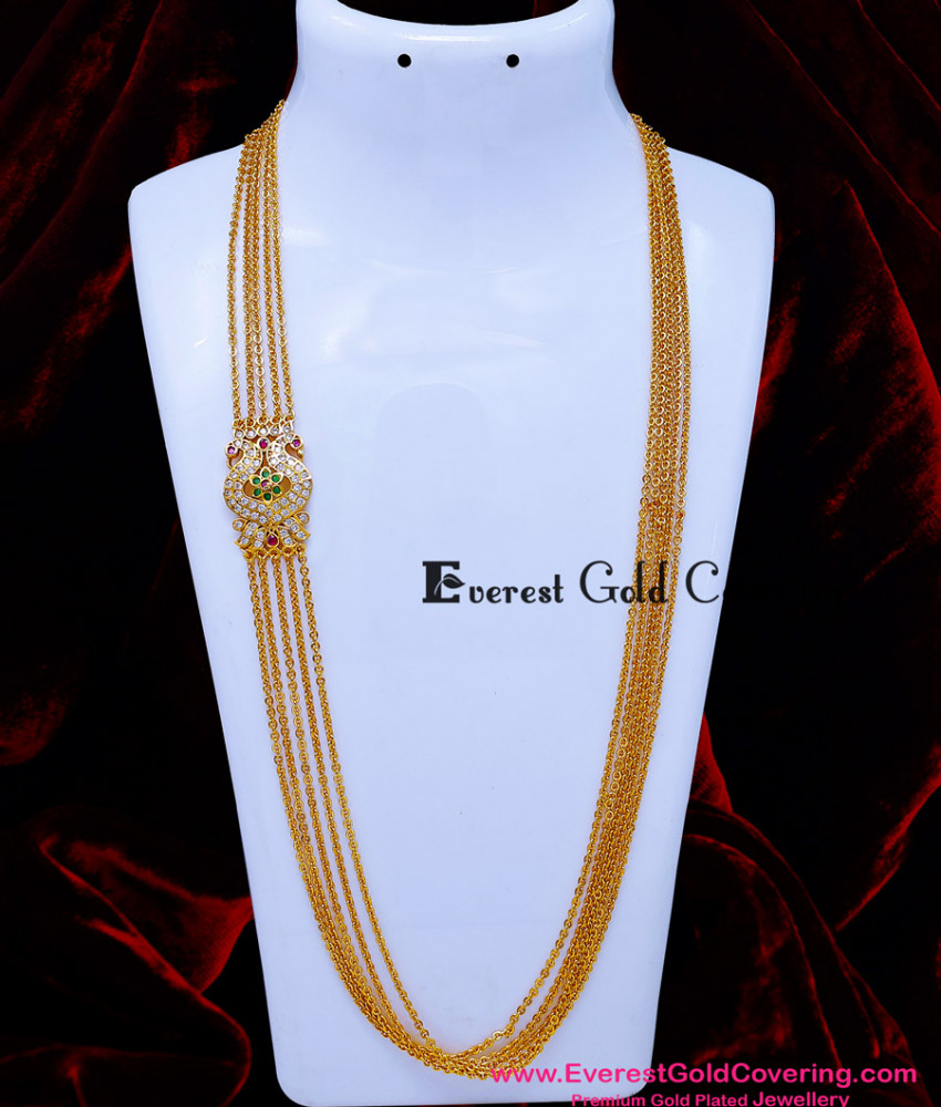 5 line mugappu chain design